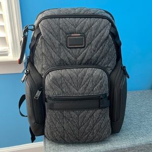 NWT Tumi Navigation Backpack in Grey Dynamic Stitch